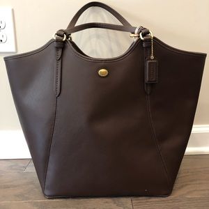 Brown Leather Coach Bag